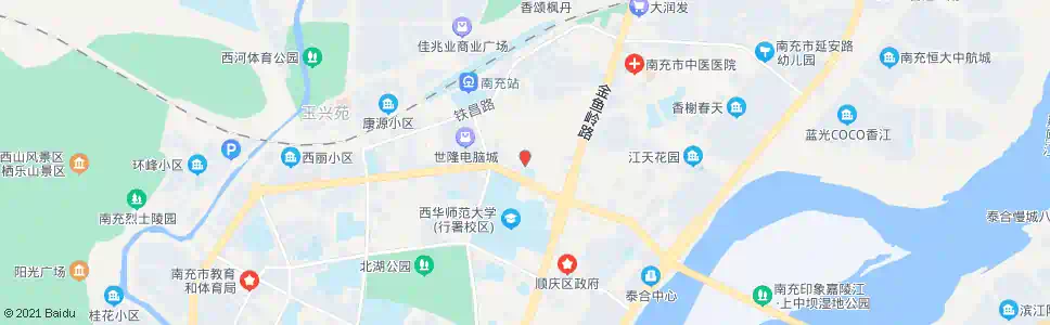 南充南充卫校_公交站地图_南充公交_妙搜公交查询2025