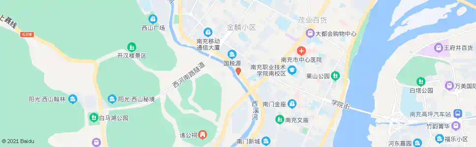 南充西桥_公交站地图_南充公交_妙搜公交查询2025