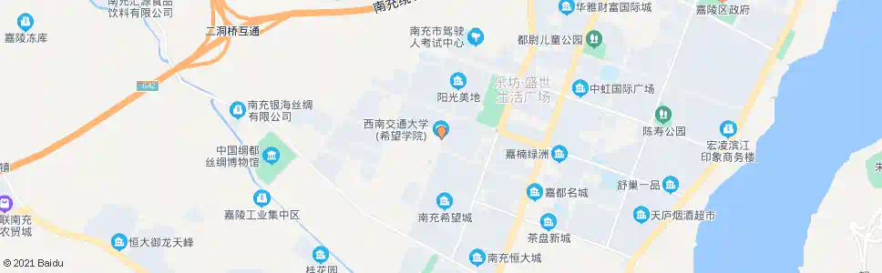 南充晶蓥路口_公交站地图_南充公交_妙搜公交查询2025