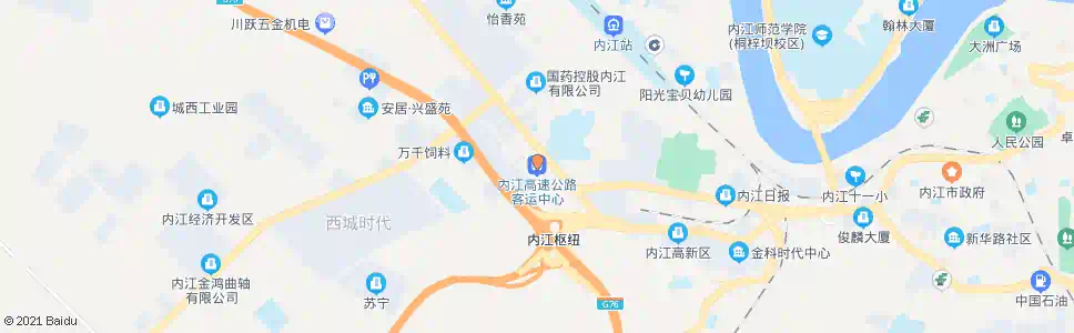 内江高速公路客运中心_公交站地图_内江公交_妙搜公交查询2025
