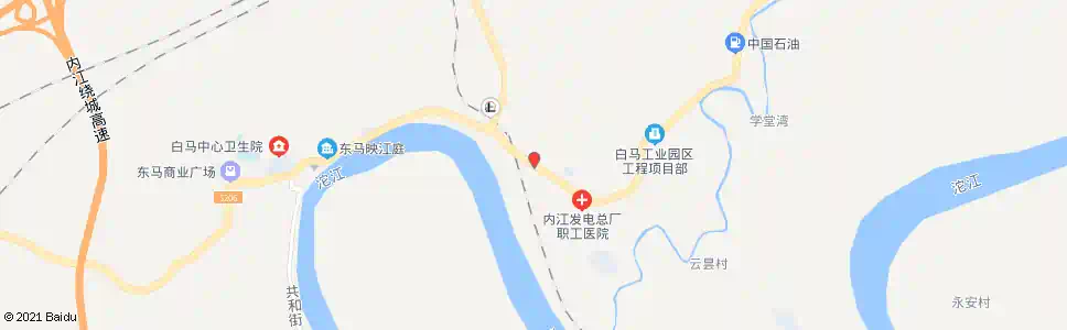 内江白马电厂_公交站地图_内江公交_妙搜公交查询2025