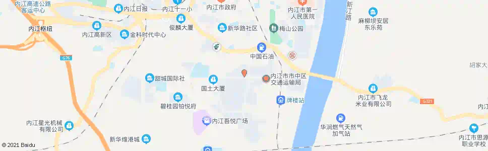 内江长富花园_公交站地图_内江公交_妙搜公交查询2025
