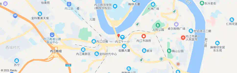 内江三桥医院_公交站地图_内江公交_妙搜公交查询2025