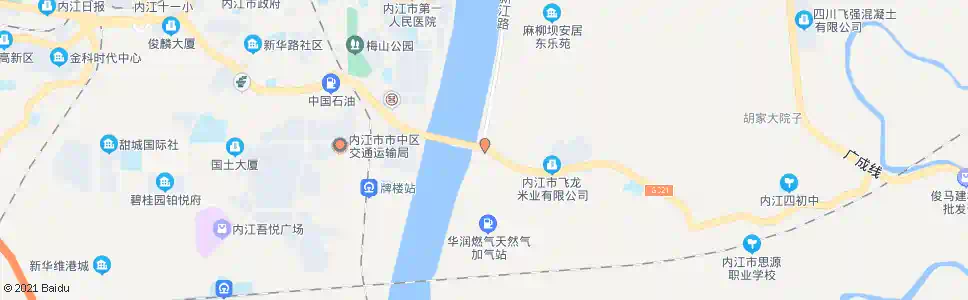 内江沱桥北_公交站地图_内江公交_妙搜公交查询2025