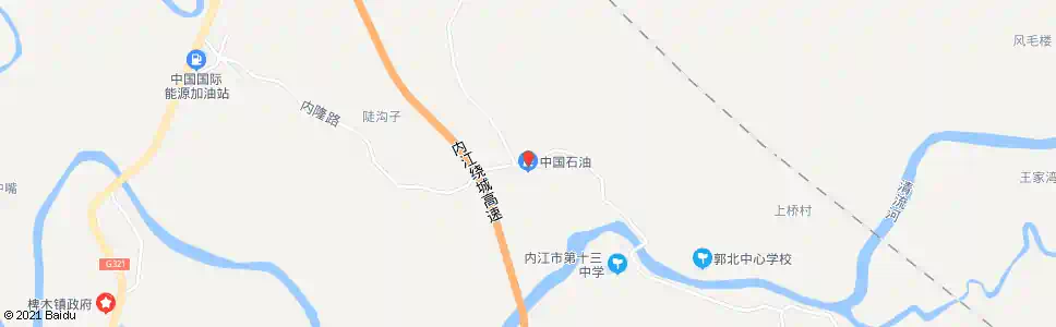 内江加油站(内椑路)_公交站地图_内江公交_妙搜公交查询2025