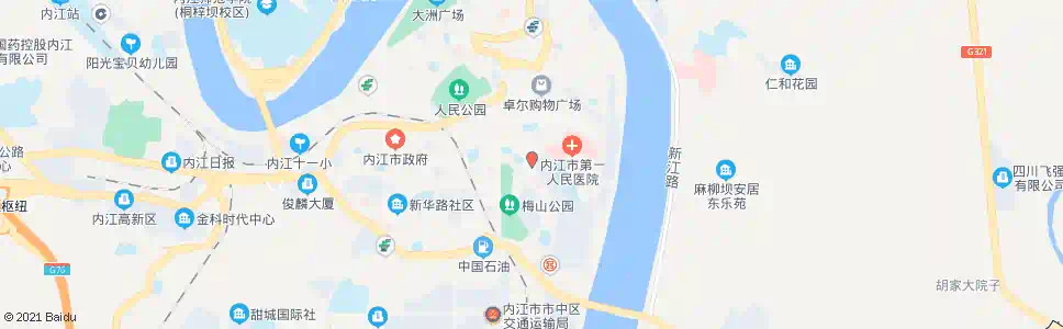 内江大富豪_公交站地图_内江公交_妙搜公交查询2025
