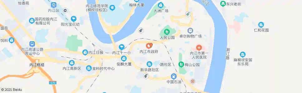内江西林中心小学_公交站地图_内江公交_妙搜公交查询2025