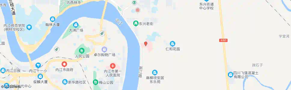 内江二医院_公交站地图_内江公交_妙搜公交查询2025