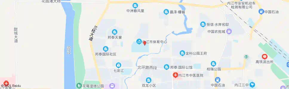 内江体育馆_公交站地图_内江公交_妙搜公交查询2025
