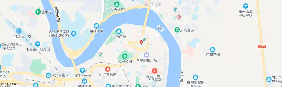 内江天津街_公交站地图_内江公交_妙搜公交查询2025