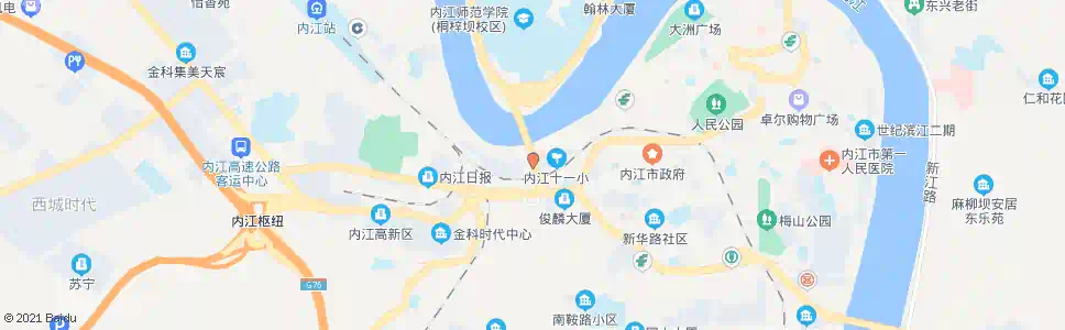内江倒湾_公交站地图_内江公交_妙搜公交查询2025