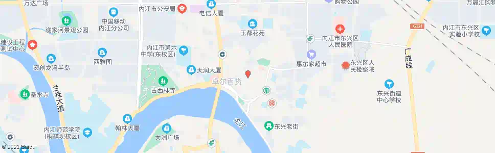 内江花鸟市场_公交站地图_内江公交_妙搜公交查询2025