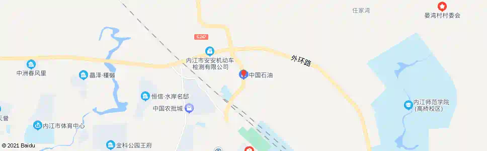 内江内安加油站_公交站地图_内江公交_妙搜公交查询2025