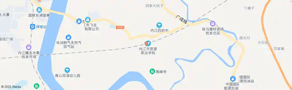 内江高寺_公交站地图_内江公交_妙搜公交查询2025