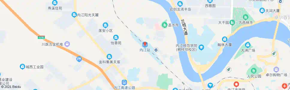 内江火车站_公交站地图_内江公交_妙搜公交查询2025