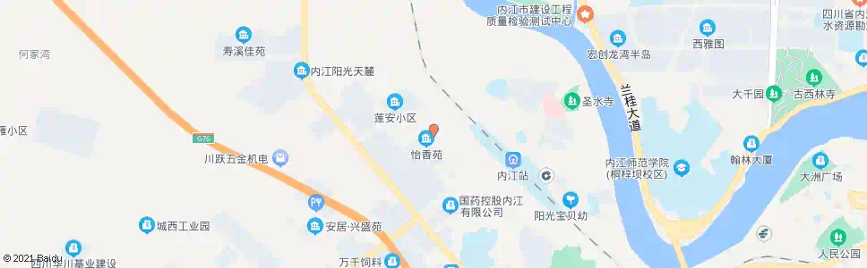 内江莲台寺_公交站地图_内江公交_妙搜公交查询2025