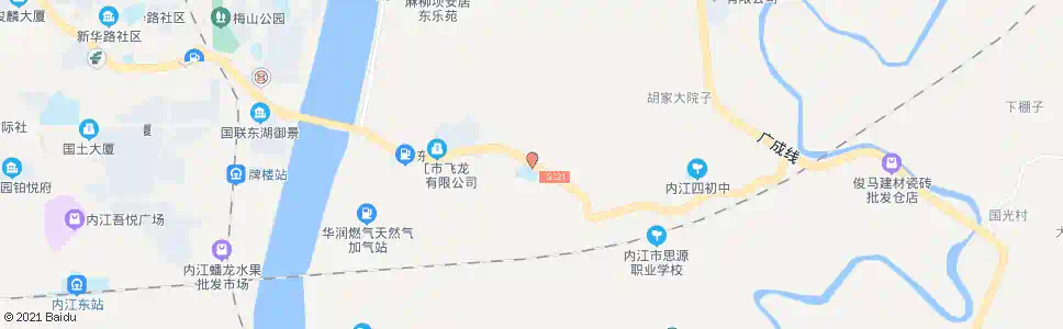 内江石油指挥部_公交站地图_内江公交_妙搜公交查询2025