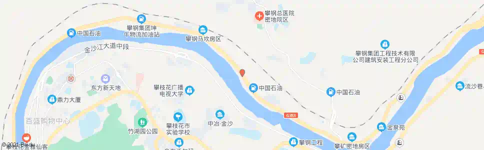 攀枝花密地二社_公交站地图_攀枝花公交_妙搜公交查询2025