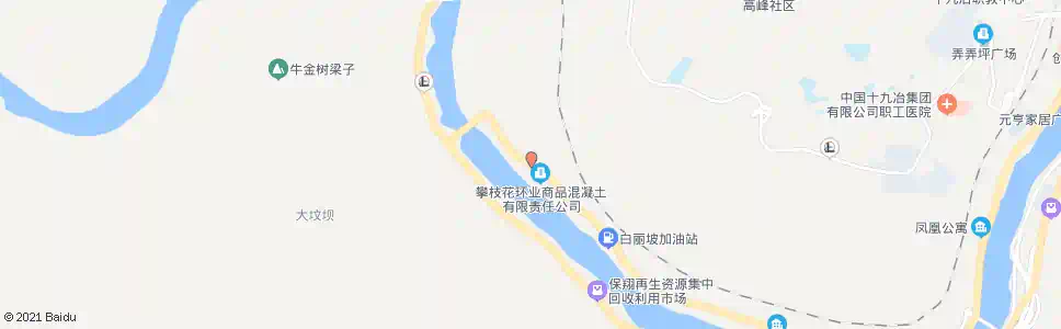 攀枝花荷花池_公交站地图_攀枝花公交_妙搜公交查询2025