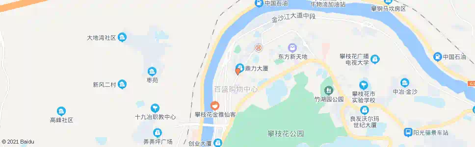 攀枝花凤凰东街_公交站地图_攀枝花公交_妙搜公交查询2025
