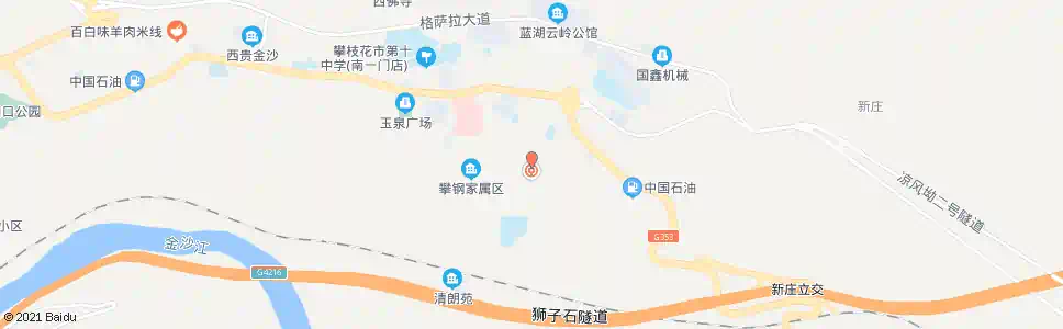 攀枝花文体楼_公交站地图_攀枝花公交_妙搜公交查询2025