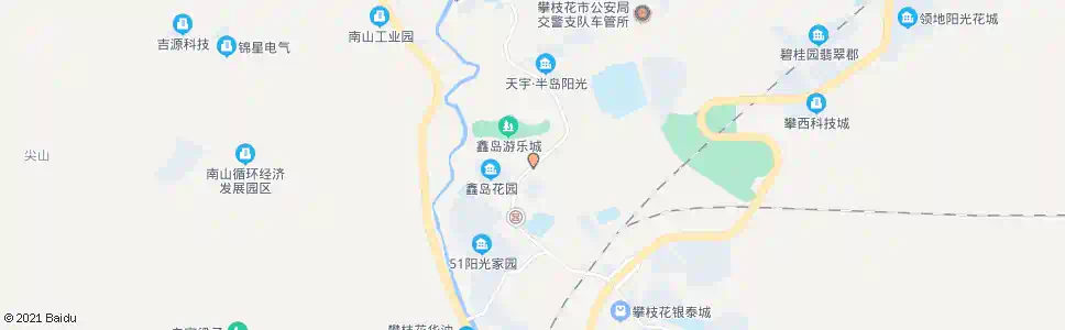 攀枝花鑫岛_公交站地图_攀枝花公交_妙搜公交查询2025