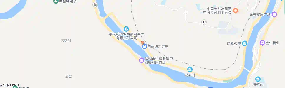 攀枝花白丽坡_公交站地图_攀枝花公交_妙搜公交查询2025