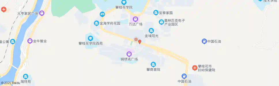 攀枝花金海世纪城_公交站地图_攀枝花公交_妙搜公交查询2025