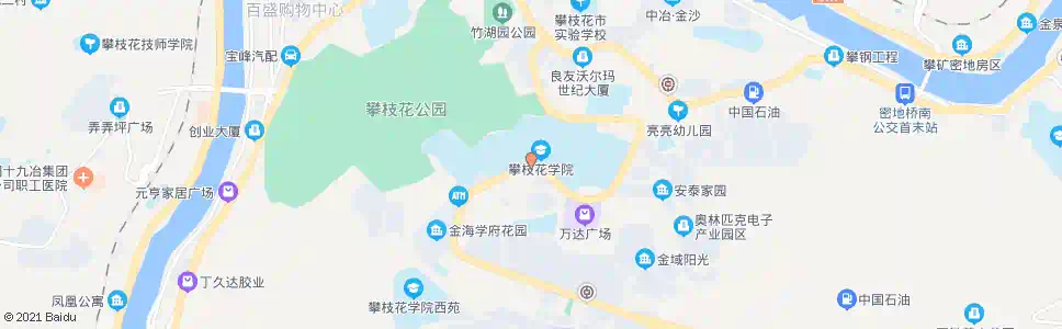 攀枝花人防办_公交站地图_攀枝花公交_妙搜公交查询2025