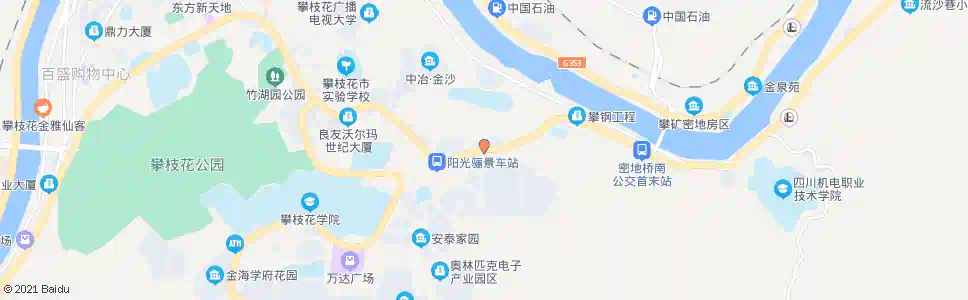 攀枝花阳秋巷_公交站地图_攀枝花公交_妙搜公交查询2025