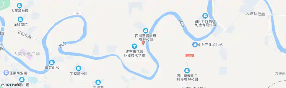 遂宁大桥东头_公交站地图_遂宁公交_妙搜公交查询2025