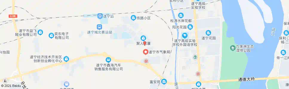 遂宁天友宾馆_公交站地图_遂宁公交_妙搜公交查询2025