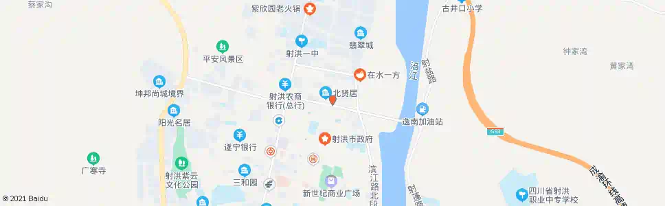 遂宁红十字医院_公交站地图_遂宁公交_妙搜公交查询2025