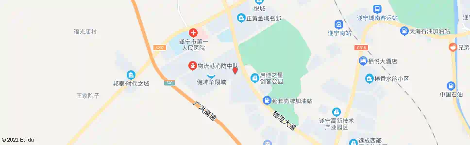 遂宁五里垭_公交站地图_遂宁公交_妙搜公交查询2025