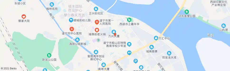遂宁南小区菜市场_公交站地图_遂宁公交_妙搜公交查询2025