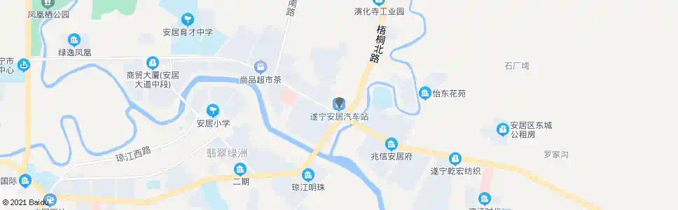 遂宁大桥车站_公交站地图_遂宁公交_妙搜公交查询2025