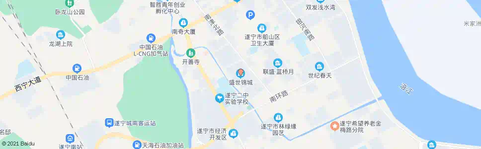 遂宁盛世锦城_公交站地图_遂宁公交_妙搜公交查询2025
