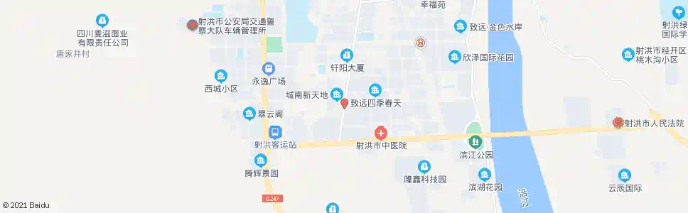 遂宁城南加油站_公交站地图_遂宁公交_妙搜公交查询2025