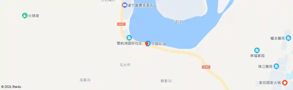 遂宁白衣庵加油站_公交站地图_遂宁公交_妙搜公交查询2025