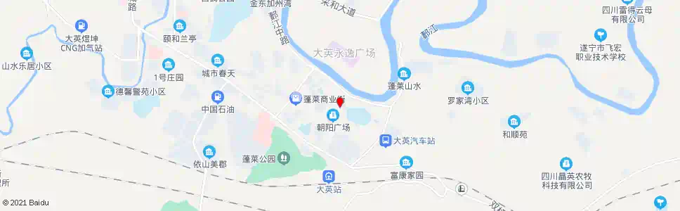 遂宁朝阳街口_公交站地图_遂宁公交_妙搜公交查询2025