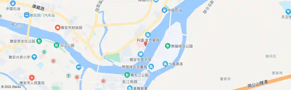 雅安东安明珠_公交站地图_雅安公交_妙搜公交查询2025