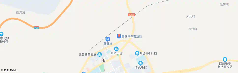 雅安汽车市场_公交站地图_雅安公交_妙搜公交查询2025