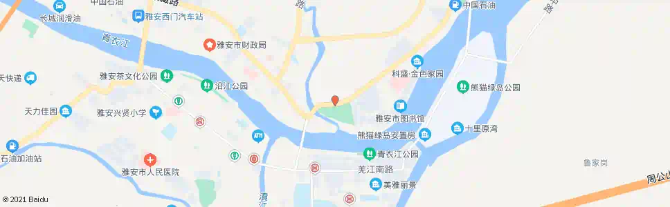 雅安三雅园_公交站地图_雅安公交_妙搜公交查询2025