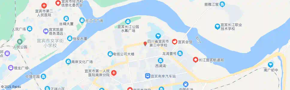 宜宾华荣酒店_公交站地图_宜宾公交_妙搜公交查询2025