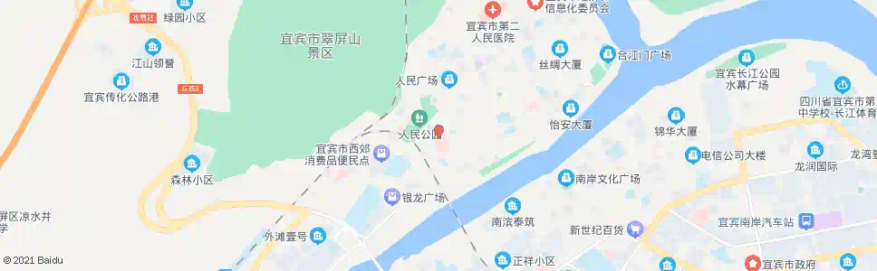 宜宾一医院_公交站地图_宜宾公交_妙搜公交查询2025