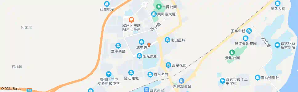 宜宾县二中_公交站地图_宜宾公交_妙搜公交查询2025