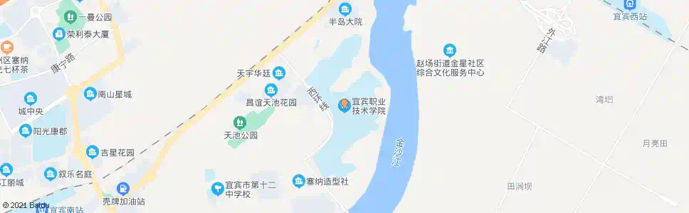 宜宾宜宾职业技术学院站_公交站地图_宜宾公交_妙搜公交查询2025