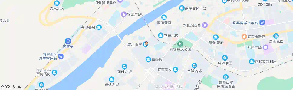 宜宾碧水山庄_公交站地图_宜宾公交_妙搜公交查询2025
