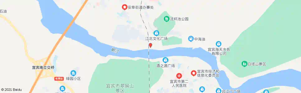 宜宾锁江路_公交站地图_宜宾公交_妙搜公交查询2025