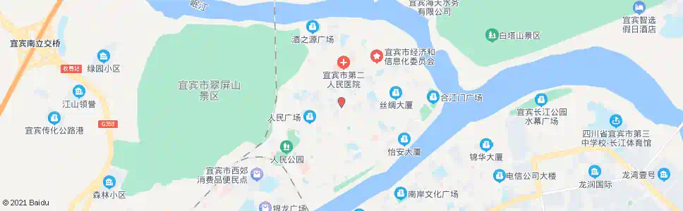 宜宾人民路_公交站地图_宜宾公交_妙搜公交查询2025
